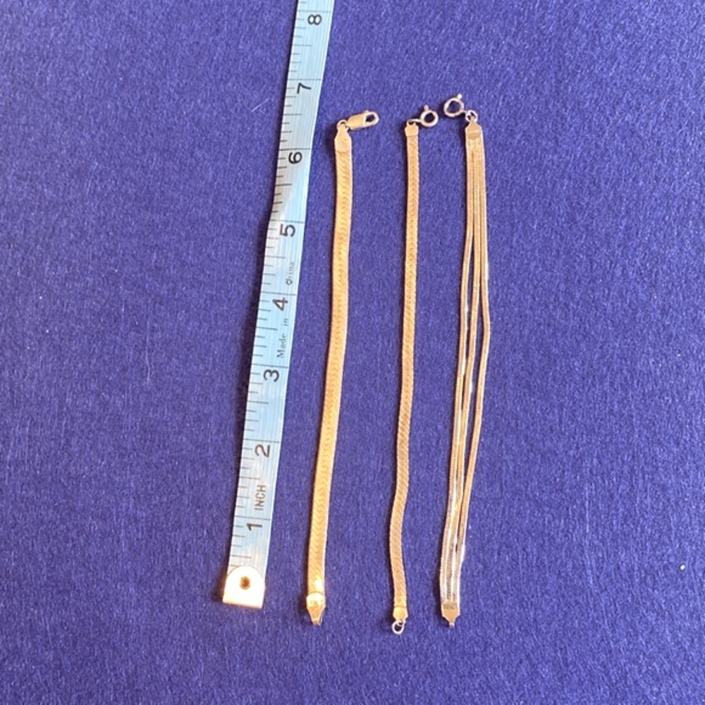 Sterling silver chain bracelets - Picture 3 of 4